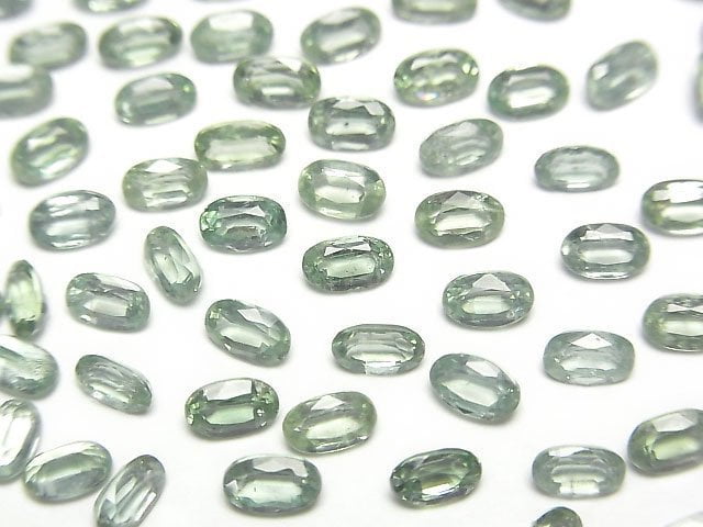 High Quality Green Kyanite AAA Loose stone Oval Faceted 5x3mm 5pcs