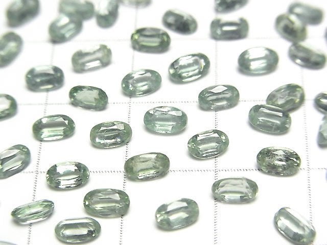 High Quality Green Kyanite AAA Loose stone Oval Faceted 5x3mm 5pcs