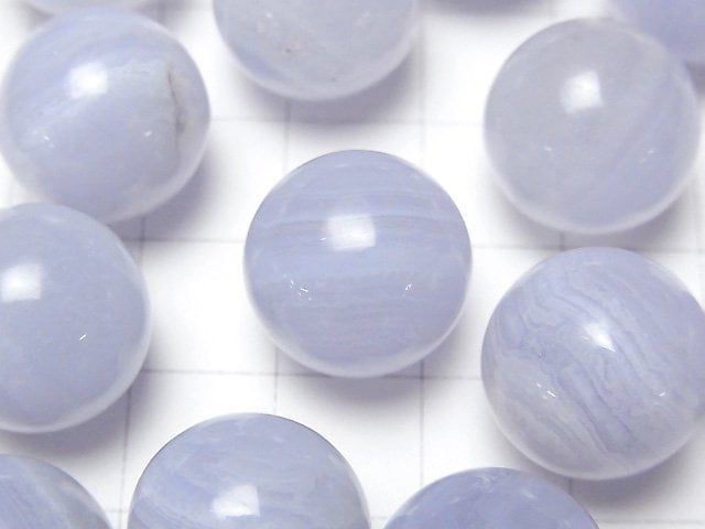 Blue Lace Agate AAA Sphere, Round 15mm 1pc