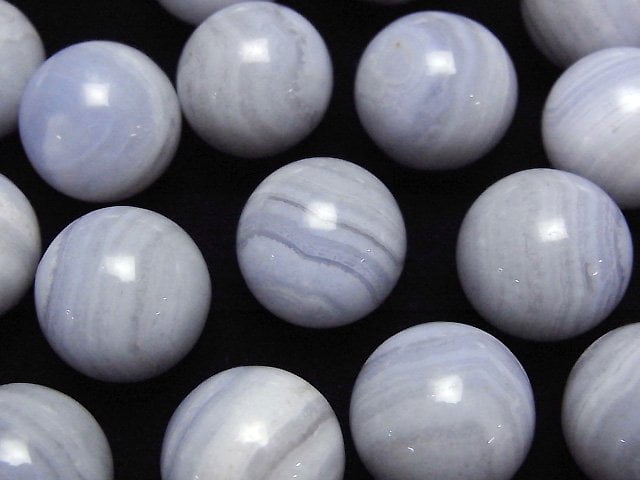Blue Lace Agate AA++ Sphere, Round 15mm 1pc