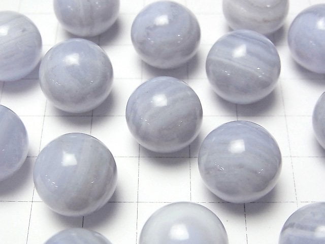Blaue Spitzenachat AA++ Kugel, Rund 15mm 1Stück