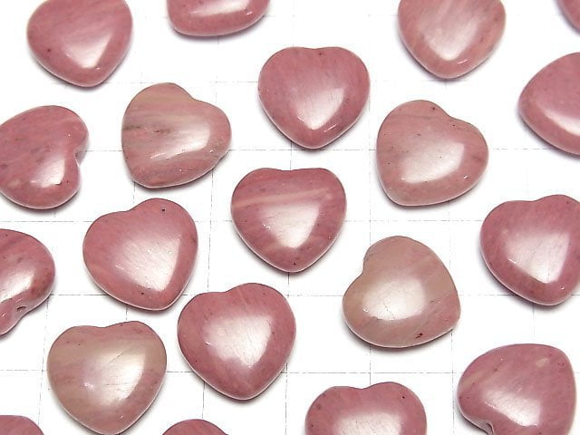 Siliziumschiefer halb durchbohrtes Loch Herz 14x15x5mm 2 Stück