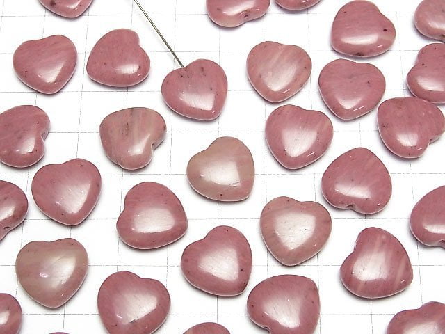 Siliziumschiefer halb durchbohrtes Loch Herz 14x15x5mm 2 Stück