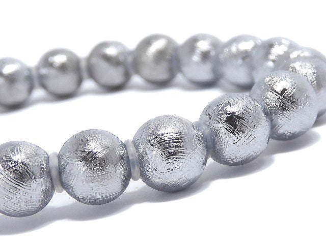 Bracelet Météorite (Muonionalusta) Ronde 8mm (Pièce unique) N°2