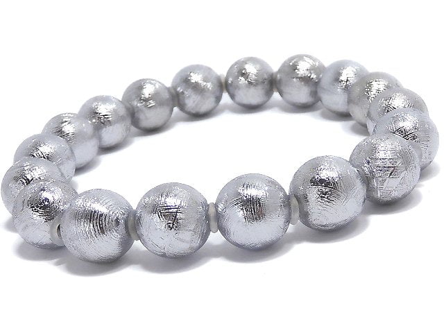 Bracelet Météorite (Muonionalusta) Ronde 10mm Pièce unique No.6