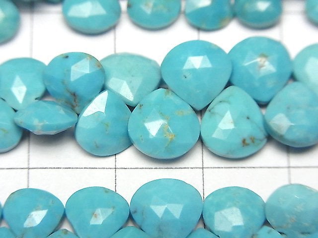 Arizona Kingman Turquoise AA+ Chestnut Faceted Briolette half or 1strand beads (aprx.6inch/14cm)