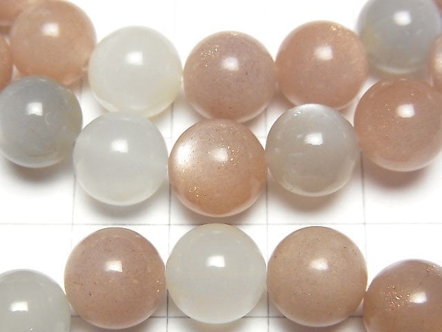 Multicolor Moonstone AA++ Round 10mm Bracelet