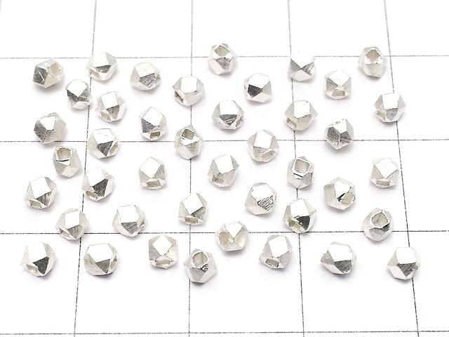 Karen Silver Cube Shape 2.5x2.5x2.5mm White Silver 10pcs