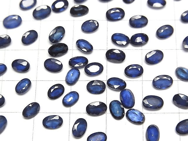 Hochwertiger Saphir AAA- Lose Stein Oval Facettiert 6x4mm 1 Stück