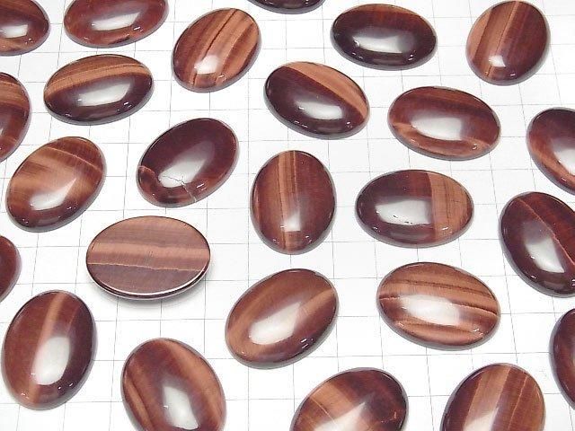 Rotes Tigerauge AA++ Ovaler Cabochon 30x22mm 1Stück