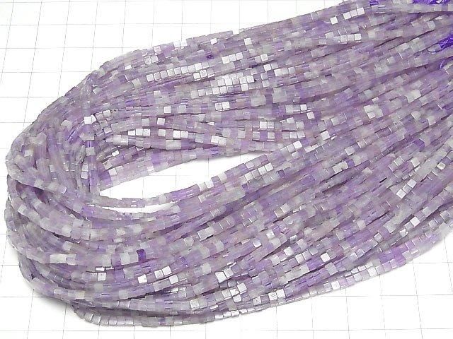 Gemischter Amethyst Würfel 2x2x2mm 1Strang Perlen (ca. 15Zoll/37cm)