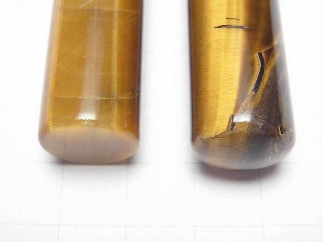 Yellow Tiger's Eye AA++ stamp material 60x15mm 1pc