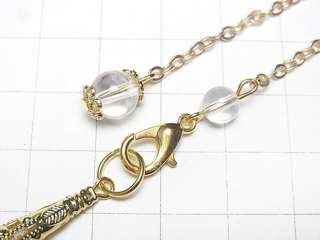 Kristall AAA Pendel 65x14x14mm mit Kette Goldfarbe 1Stück