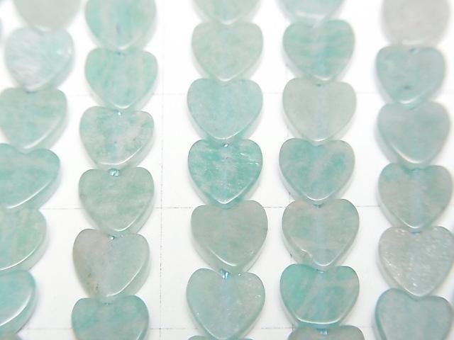 Amazonite Vertical Hole Heart 6x6mm 1strand beads (aprx.15inch/36cm)
