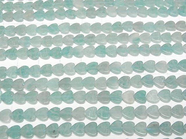 Amazonit Vertikales Loch Herz 6x6mm 1Strang Perlen (ca. 15Zoll/36cm)