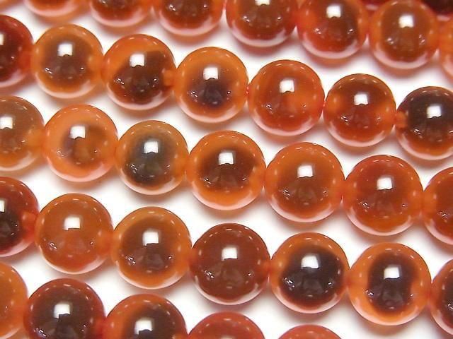 Red color Tapioca Agate Round 8mm 1strand beads (aprx.15inch/36cm)