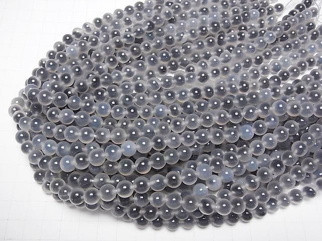 Tapioka Achat Rund 8mm 1Strang Perlen (ca. 15 Zoll/36 cm)