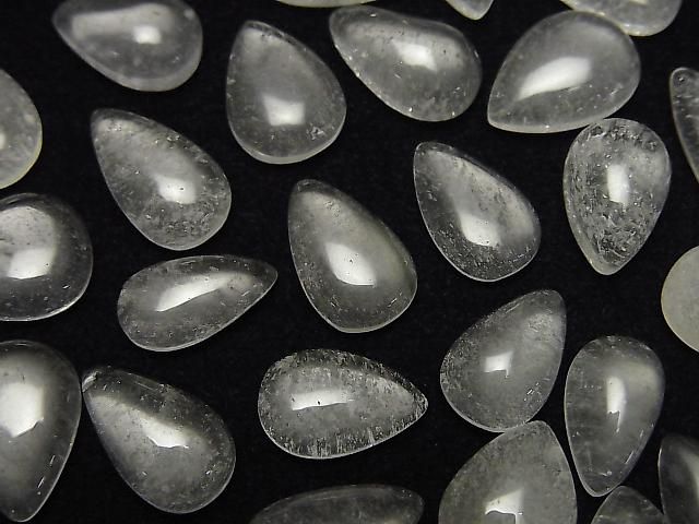 Libysches Wüstenglas Birnenform Cabochon Größenmix 4 Stück