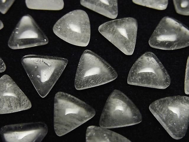Libysches Wüstenglas Dreieck Cabochon Größenmix 3 Stück