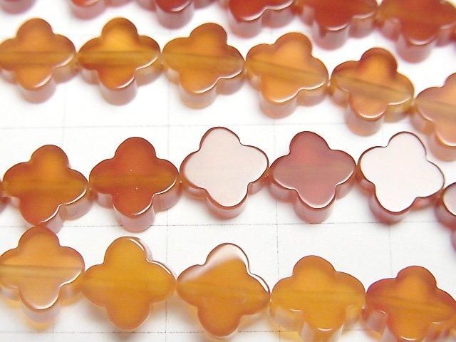 Carnelian AAA- Flower motif 8x8mm half or 1strand beads (aprx.15inch/37cm)