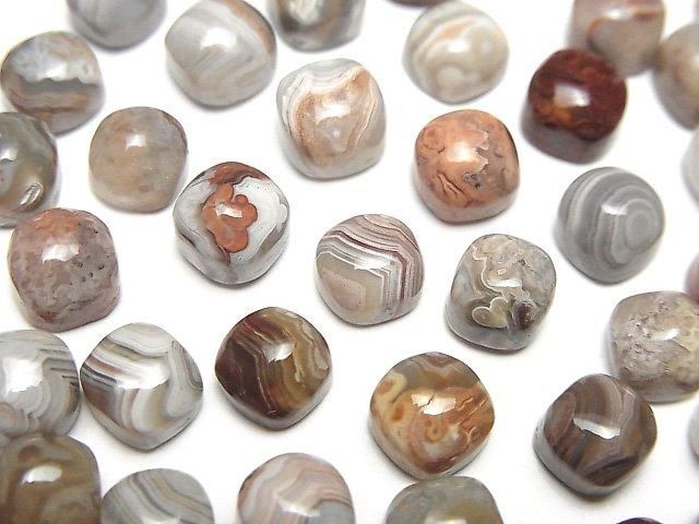Laguna Lace Agate Square Cabochon 6x6mm 5pcs