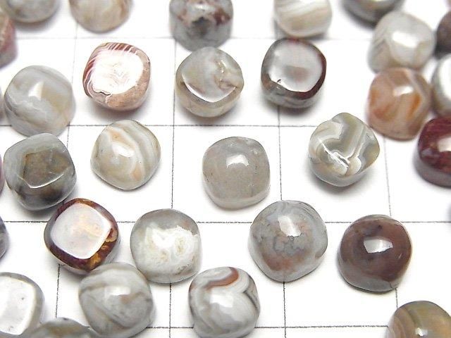 Laguna Lace Agate Square Cabochon 6x6mm 5pcs