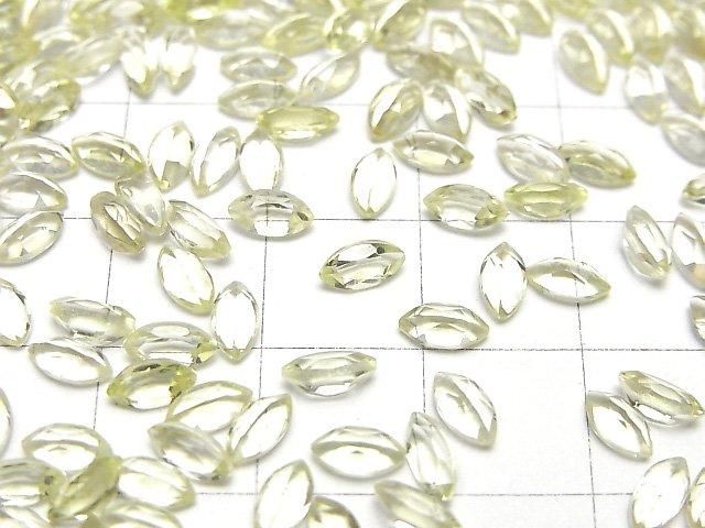 Hochwertiger Zitronenquarz AAA lose Steine Marquise facettiert 6x3mm 10 Stück