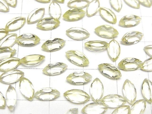 Hochwertiger Zitronenquarz AAA lose Steine Marquise facettiert 8x4mm 10 Stück