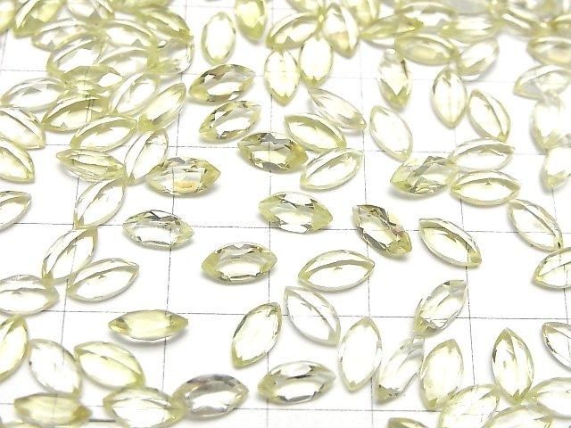 Hochwertiger Zitronenquarz AAA lose Steine Marquise facettiert 8x4mm 10 Stück