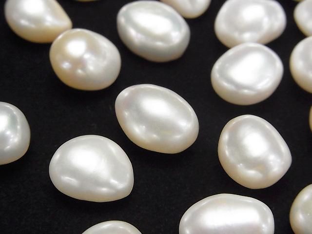 Fresh Water Pearl AAA- Loose stone Potato -Baroque 11-14mm White 2pcs