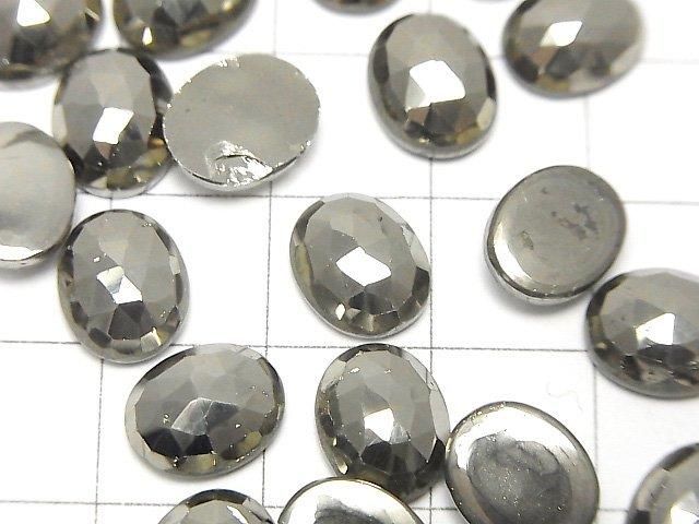 Pyrite Loose stone Oval Rose Cut 10x8mm 1pc