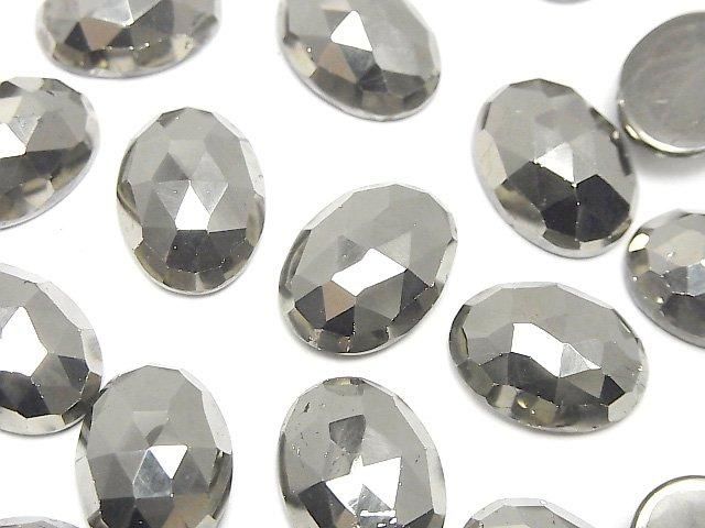 Pyrite Loose stone Oval Rose Cut 16x12mm 1pc