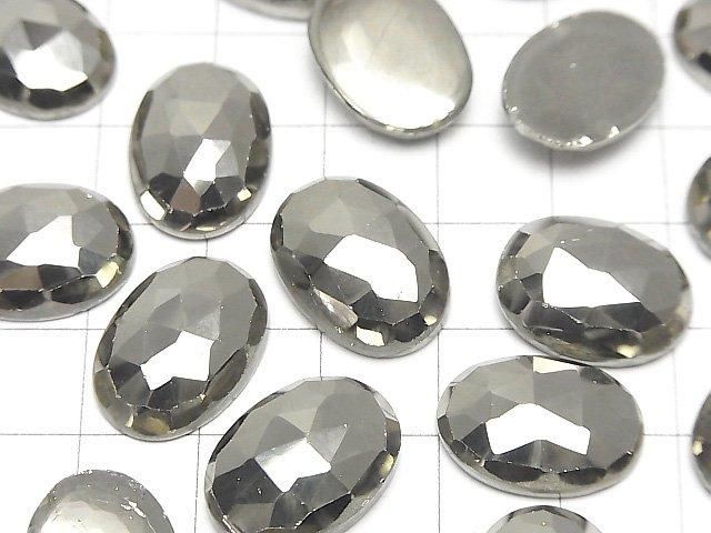 Pyrit Lose Stein Oval Rose Cut 18x13mm 1Stück