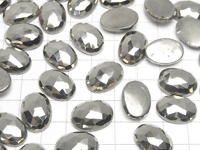 Pyrit Lose Stein Oval Rose Cut 18x13mm 1Stück