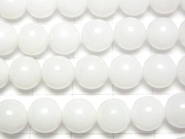 White Opal AAA- Round 8mm half or 1strand beads (aprx.15inch/36cm)