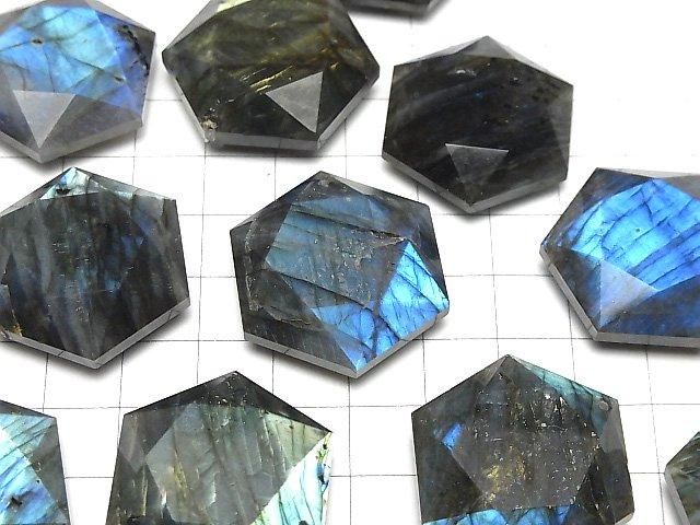 Labradorit AA++ Hexagramm 31x27mm 1Stück