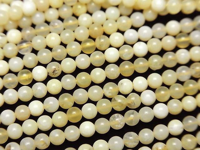 Yellow Opal AA+ Round 3mm 1strand beads (aprx.15inch/36cm)