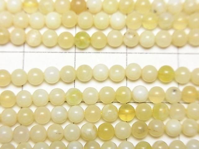 Yellow Opal AA+ Round 3mm 1strand beads (aprx.15inch/36cm)