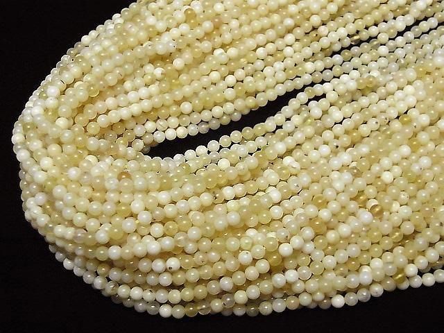 Gelber Opal AA+ Rund 3mm 1Strang Perlen (ca. 15 Zoll/36 cm)