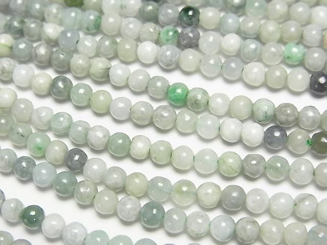 Burmese Jadeite AA Round 3.5mm 1strand beads (aprx.15inch/38cm)