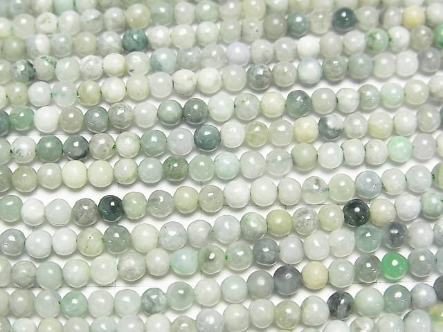 Burmese Jadeite AA Round 3.5mm 1strand beads (aprx.15inch/38cm)
