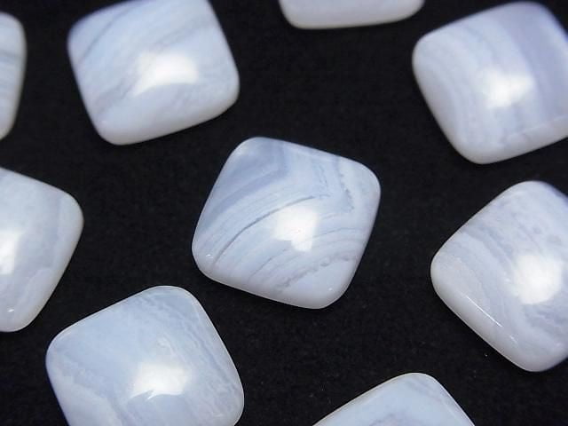 Blue Lace Agate AAA Square Cabochon 12x12mm 2pcs
