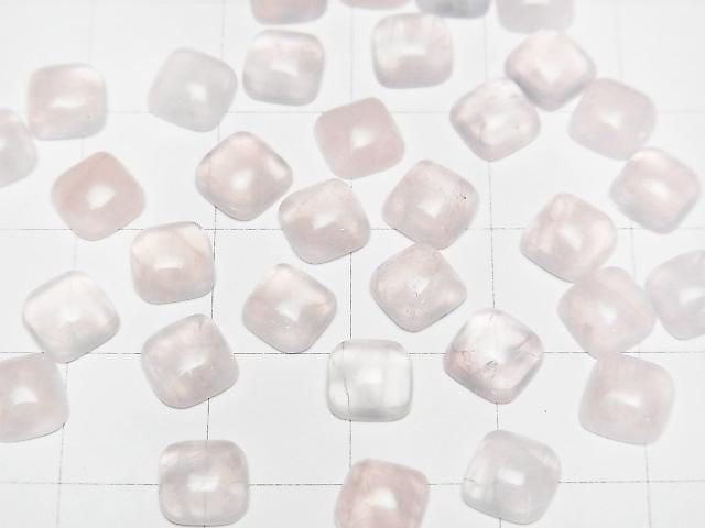 Rose Quartz AA++ Square Cabochon 6x6mm 5pcs