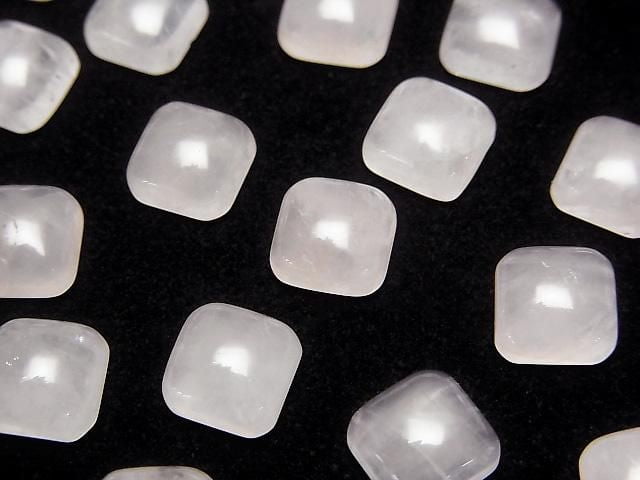 Rose Quartz AA++ Square Cabochon 8x8mm 5pcs