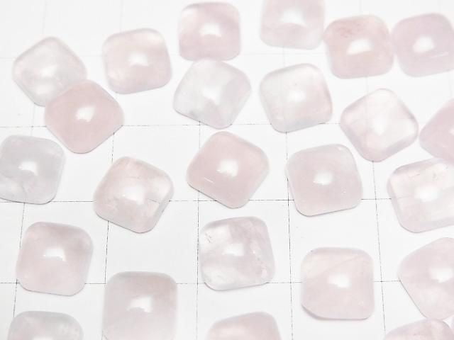 Rose Quartz AA++ Square Cabochon 8x8mm 5pcs