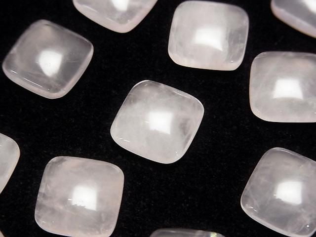 Rose Quartz AA++ Square Cabochon 12x12mm 3pcs