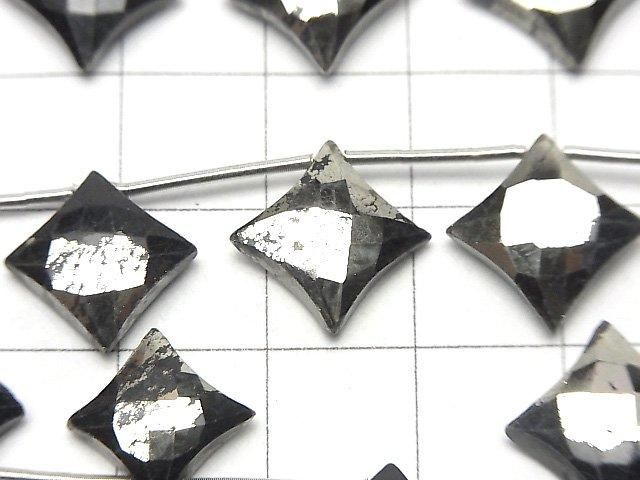 Matrix Pyrite Diamond Shape 1strand beads (8pcs)