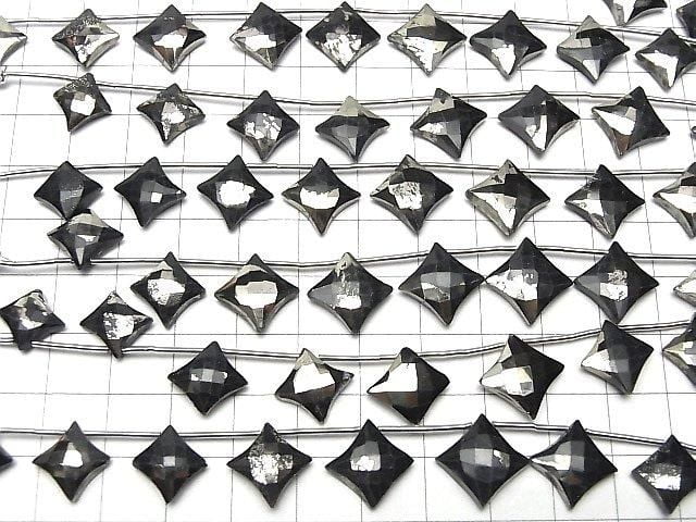 Matrix-Pyrit Diamantform 1 Strang Perlen (8 Stück)