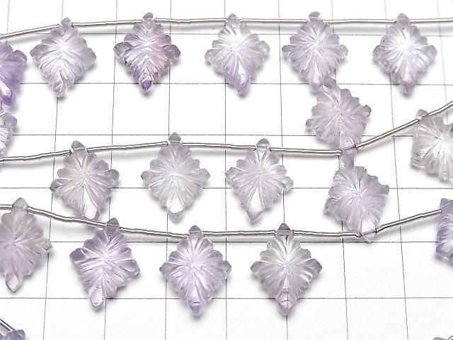 Hochwertiger rosa Amethyst AAA Rosetten-Schnitzerei 16x12mm 1 Strang Perlen (6 Stück)
