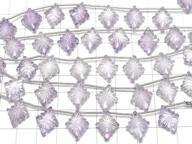 Hochwertiger rosa Amethyst AAA Rosetten-Schnitzerei 16x12mm 1 Strang Perlen (6 Stück)